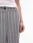 Фото #10 товара Topshop stripe low slung linen trousers in multi