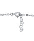 ფოტო #4 პროდუქტის Cubic Zirconia Infinity Link Ankle Bracelet in Sterling Silver, Created for Macy's