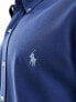 Polo Ralph Lauren icon logo button down pique shirt in navy