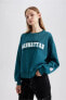 Фото #3 товара Fit Bisiklet Yaka Kalın Sweatshirt