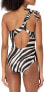 Trina Turk 285867 Women's Standard Vivant Asymmetrical one Piece, Multi, Size 4
