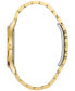 ფოტო #2 პროდუქტის Men's Dress Diamond Accent Gold-Tone Stainless Steel Bracelet Watch 40mm 97D108