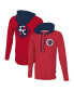 ფოტო #1 პროდუქტის Men's Red New England Revolution Tradition Raglan Hoodie Long Sleeve T-shirt