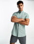 ASOS DESIGN slim fit oxford shirt in duck egg blue