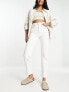 & Other Stories stretch tapered leg jeans in white - EXCLUSIVE