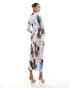 Фото #3 товара Daska exclusive high neck maxi dress in print