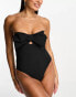 Фото #4 товара & Other Stories big bow swimsuit in black