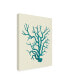 Fab Funky Corals Turquoise on Cream a Canvas Art - 36.5" x 48"