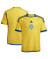 Big Boys Yellow Sweden National Team 2022/23 Home Replica Jersey