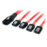 Фото #7 товара StarTech.com 1m Serial Attached SCSI SAS Cable - SFF-8087 to 4x Latching SATA - Red,Black - SATA III - 1 m - SATA 7-pin - Male/Female - 100 g