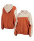 ფოტო #1 პროდუქტის Women's Texas Orange Texas Longhorns Chevron Swishy Quarter-Zip Hoodie Jacket