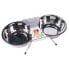 Фото #1 товара WUAPU Inox 2x2.80L Double Dog Feeder