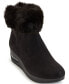 Фото #2 товара Women's Abri Faux-Fur Wedge Booties