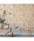 Фото #1 товара Distressed Gold Leaf Peel and Stick Wallpaper