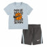 Children's Sports Outfit Nike Df Icon Grey Multicolour 2 Pieces