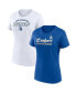 ფოტო #1 პროდუქტის Women's Los Angeles Dodgers Risk Combo Pack T-Shirt