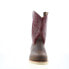 Фото #3 товара Abilene Boots 6820 Mens Burgundy Leather Slip On Cowboy Western Boots