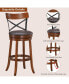 Set of 2 Bar Stools Swivel 29.5'' Dining Bar Chairs