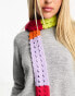 Фото #2 товара My Accessories London crochet skinny scarf in multicolour