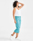 ფოტო #1 პროდუქტის Women's Cargo Capri Pants, Created for Macy's