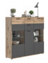 Highboard Nox Oak Eiche & Balsat Grau