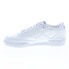 Фото #9 товара Reebok Club C 85 X U Mens White Leather Lace Up Lifestyle Sneakers Shoes
