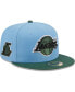 ფოტო #2 პროდუქტის Men's Light Blue, Green Los Angeles Lakers Two-Tone 59FIFTY Fitted Hat