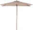 Beliani Parasol ogrodowy 144 x 195 cm piaskowy FLAMENCO (58138)