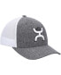 ფოტო #4 პროდუქტის Men's Heather Charcoal, White Cayman Flex Hat