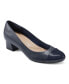 Navy Leather Multi - Leather, Faux Patent Leather