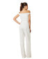 Women's Gabby Beaded Off-the-Shoulder Bridal Jumpsuit