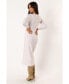ფოტო #2 პროდუქტის Women's Zayla Long Sleeve Midi Dress
