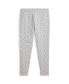 ფოტო #1 პროდუქტის Big Girls Floral Stretch Jersey Leggings