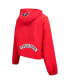 Women's Red Washington Capitals Classic Cropped Half-Zip Wind Jacket