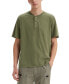 ფოტო #1 პროდუქტის Men's Relaxed-Fit Solid Short-Sleeve Henley