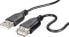 Renkforce RF-4080795 - 1 m - USB A - USB A - USB 2.0 - 480 Mbit/s - Black