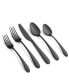 Poet Black Satin 20-Piece Flatware Set, Service for 4