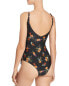Фото #2 товара MINKPINK 262440 Women's Sunkissed Printed Wrap One Piece Swimsuit Size Small