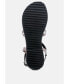 Фото #2 товара JUNE Womens Strappy Flat Leather Sandals