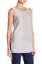 Фото #1 товара NIC+ZOE 161257 Women's Textured Chiffon Trim Silk Blend Tank Top Sz. Medium