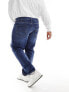 Фото #3 товара Tommy Jeans Big & Tall Ryan regular straight leg jeans in dark wash