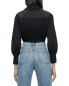 Alice + Olivia Trudy Cropped Pleated Blouson Top Women's