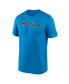 Фото #3 товара Men's Light Blue Miami Marlins New Legend Wordmark T-shirt