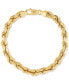 ფოტო #1 პროდუქტის Rope Link Chain Bracelet (7.5mm), Created for Macy's