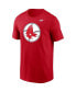 Фото #3 товара Men's Red Boston Red Sox Cooperstown Collection Logo T-shirt