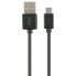 Фото #1 товара Универсальный кабель USB-MicroUSB Contact 1 m Чёрный