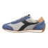 Фото #3 товара Diadora Equipe Suede Sw Lace Up Mens Blue, Grey Sneakers Casual Shoes 175150-75