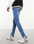 DTT stretch skinny fit jeans in mid blue