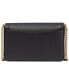 Morgan Saffiano Leather Flap Chain Wallet