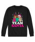 Men's Barbie Holiday Crew Fleece T-shirt Черный, Large - фото #1